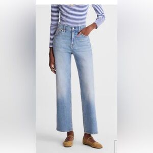 Madewell Women's Flare Wide-Leg Jeans - Light Blue